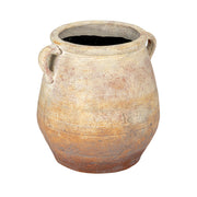 Creative Co-Op front view of beige urn showing matte finish and classic shape for versatile styling