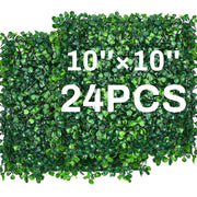 Crowye front view of grass wall panel showing clean packed finish and easy install benefit