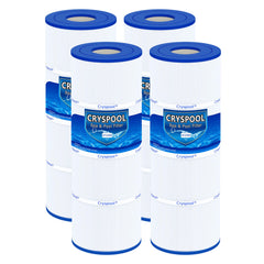 Cryspool front view showing cartridge and durable pleats for reliable filtration