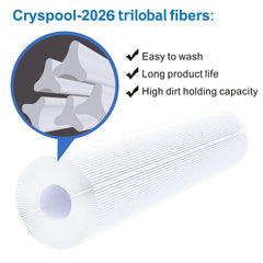 Cryspool top and bottom 3-inch openings ensuring correct fit and seal
