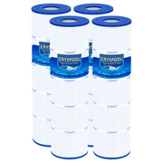 Cryspool 4-pack front view showing cartridges and clear replacement benefit