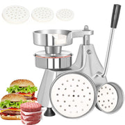 CTJ front view of hamburger press showing compact commercial-ready design and durability