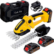Cub Tik assembled trimmer front view showing ergonomic design and portability