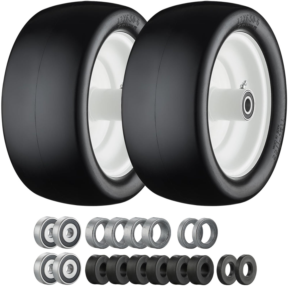 Cubesprings front view of both assembled tires showing ready-to-install benefit
