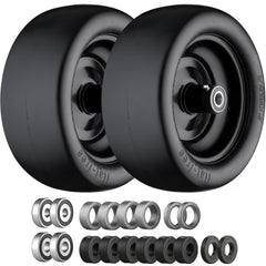 Cubesprings front assembled tire showing full wheel for easy replacement