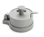 Cuisinart CABP-300 front view showing press and base for consistent patties