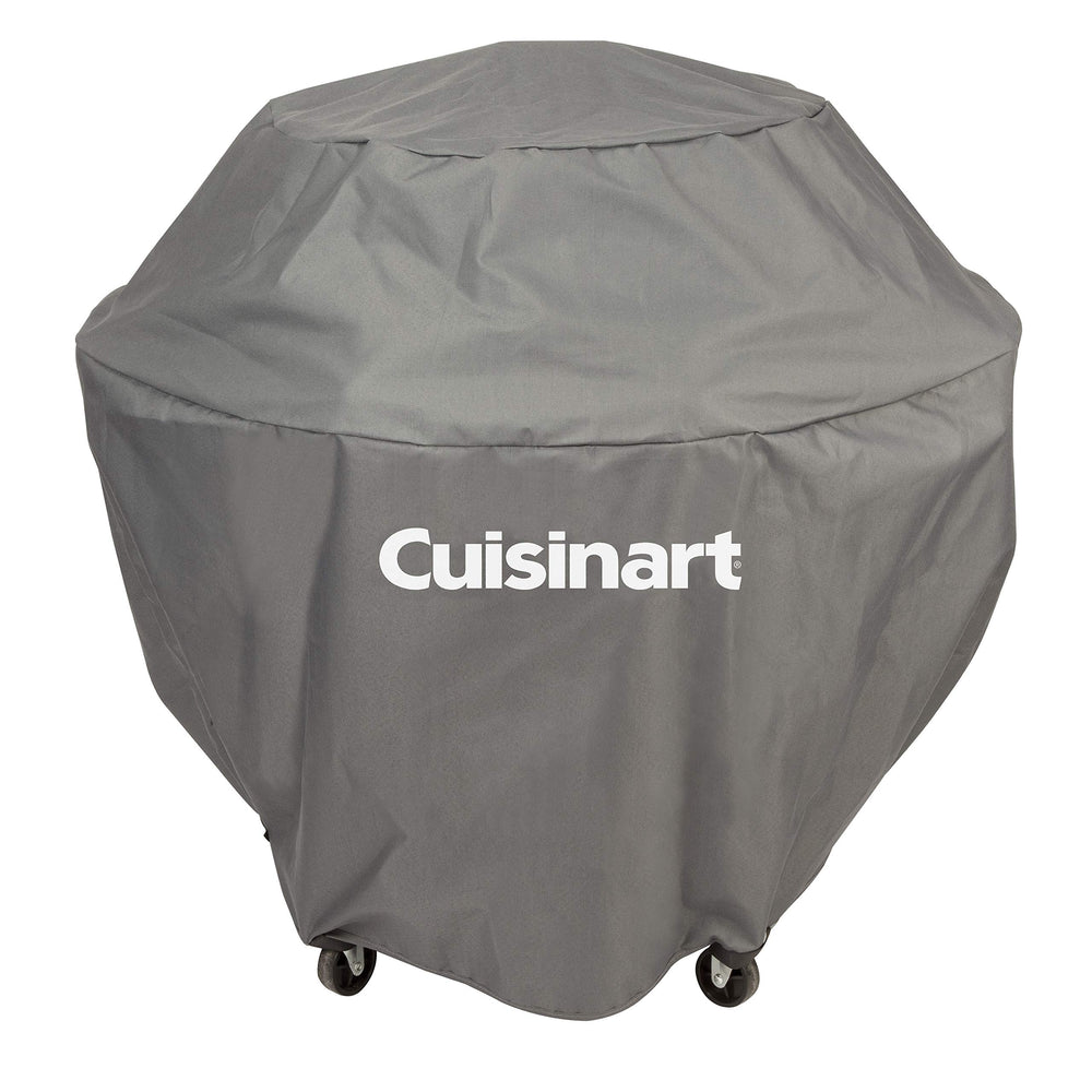 Cuisinart front view of grey XL 360 cover showing full protection and neat fit