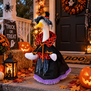 Cutecrop witch goose front view showing festive look and curb appeal