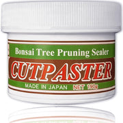 カットパスター front packaging showing gray tub and clear label, professional finish benefit