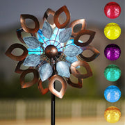 Cyan Oasis front view of 74 inch spinner showing full height and design, adds curb appeal
