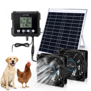Cybrasc front view showing panel and dual fans, improves daytime airflow