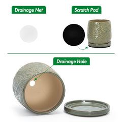 D'vine Dev mesh net and protective pad preventing soil loss and surface damage