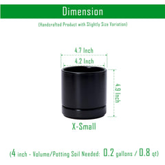 D'vine Dev pots with matching saucers, neat water catchment for furniture protection