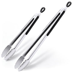 DAILY KISN front view of 12 and 17 inch tongs showing set and finish, durable control