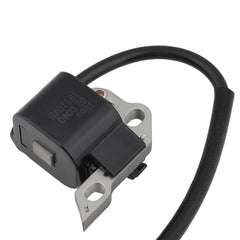 Dalom ignition coil mounting holes detail matching Stihl square pattern