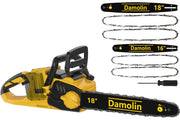 Damolin chainsaw front view showing controls and compact design for easier handling