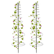 Daneried front view of two trellises showing durable support