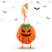 Dansydaisy front view showing pumpkin outfit and clear festive look