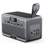 Daran front panel showing outlets and compact design for easy transport