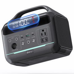 DaranEner front view showing compact design and display, easy portability