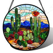 DASTOLL cactus front view showing vibrant green glass and silhouette benefit: cheerful decor