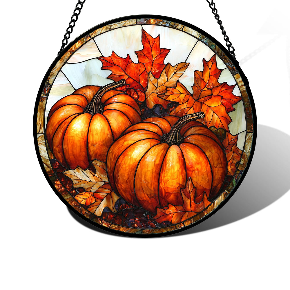 DASTOLL front view showing pumpkin maple leaf design and bright colors