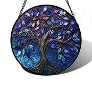 DASTOLL front view of Tree of Life suncatcher showing vibrant colors and decorative appeal
