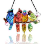 DASTOLL hummingbird front view showing vibrant colors and window sparkle