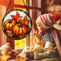 DASTOLL suncatcher in sunlit window casting warm autumn light
