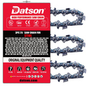 DatsenAAA chain front view installed on bar showing fit and alignment benefit