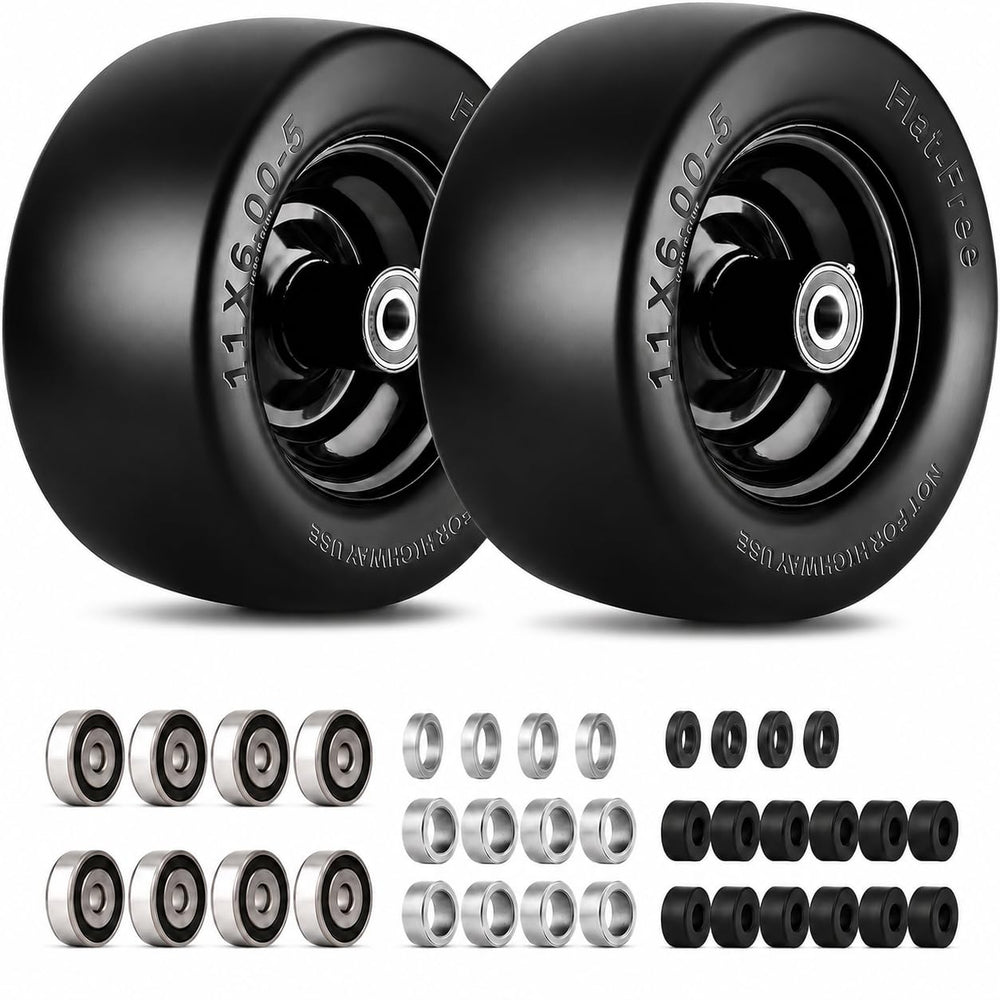 Dawpew front profile wheel showing durable rim and tread, improving reliability