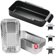 DcYourHome front view of grease tray showing fit and shape for easy replacement