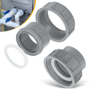 Deargooday front view of 2" connector kit showing nuts and gaskets for reliable sealing