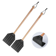 DEBETOOL front view showing two leather swatters and packaging for easy selection