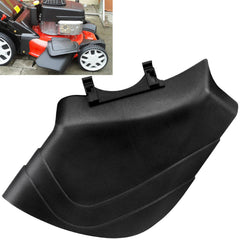 DECKMAN front view of chute deflector showing shape and fit benefit