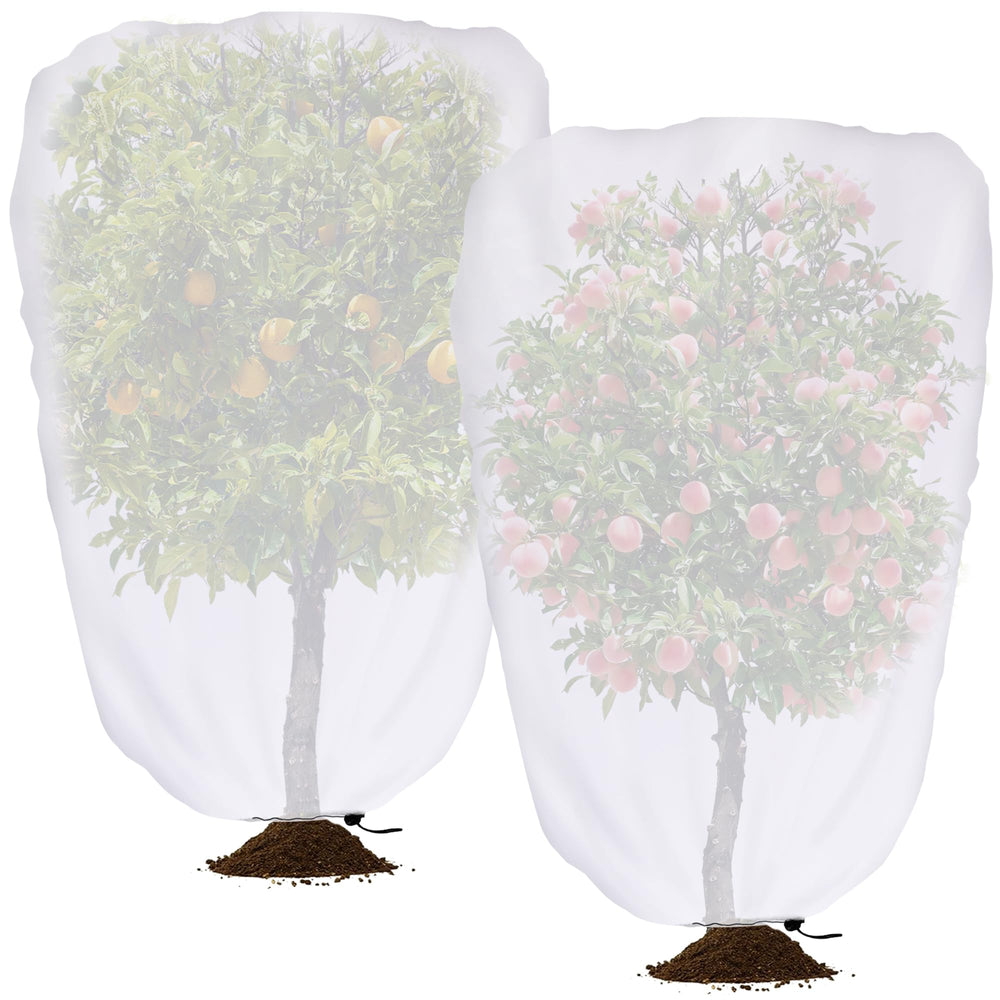 DECOHS front view of white shade cover showing full coverage and protection