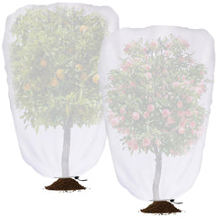 DECOHS front view of white shade cover showing full coverage and protection