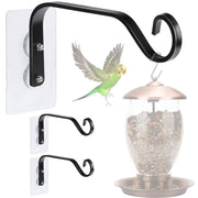 DECOHS front view of three window hanger hooks showing compact kit and benefit of easy mounting