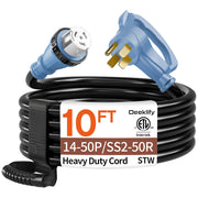 Deeklify front connector view showing plug and secure twist‑lock benefit