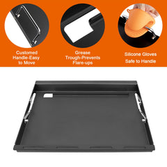DELSbbq included handle and heat-resistant glove for safe handling