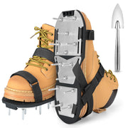 DenForste front view showing pre-assembled aerator shoes for quick lawn care