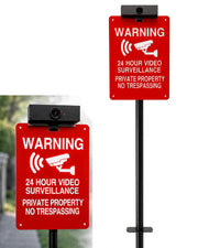 DERAYSION front view sign on stake showing clear warning and benefit visibility