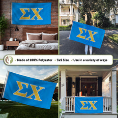 Desert Cactus detailed view of printed Sigma Chi letter for color accuracy