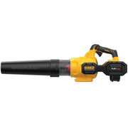 DEWALT blower front view showing airflow port and durable housing for efficient clearing
