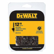 DEWALT front packaging of 12-inch replacement chain showing OEM part recognition and reliability