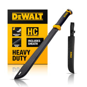 DEWALT MA60 front view showing full 24-inch machete for reliable cutting