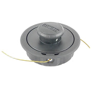 DEWALT front view of replacement spool showing label and line for quick swap