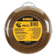 DEWALT spool front view showing full 225ft line and clear brand identification for reliability