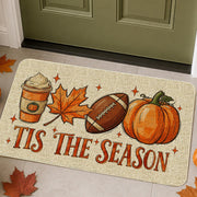 DewDolle front view showing autumn football and pumpkin design for curb appeal
