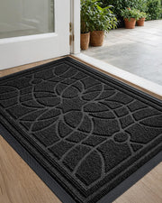 DEXI front view showing full 24x36 mat protecting doorway